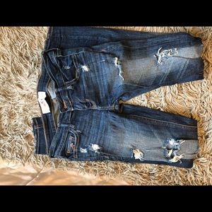 Dark Wash Distressed Jeans